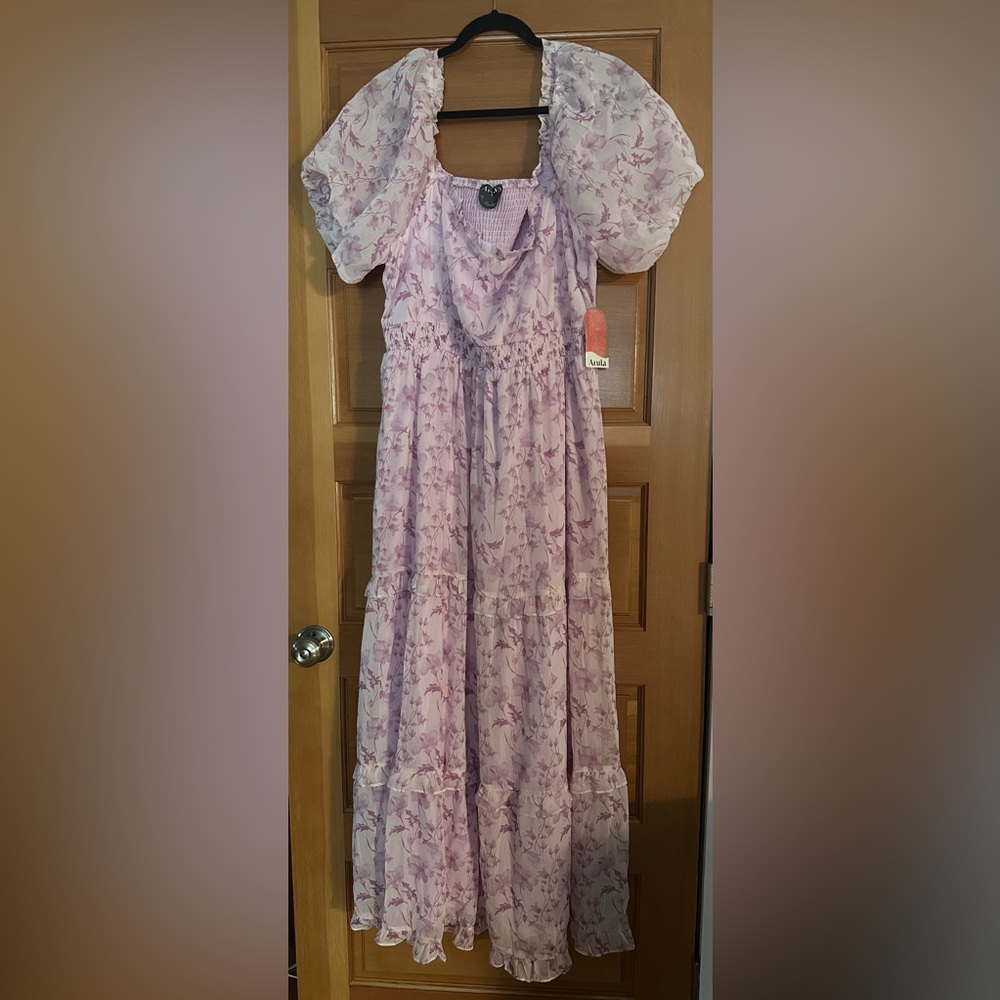 Arula Women's Pink Floral Maxi Dress